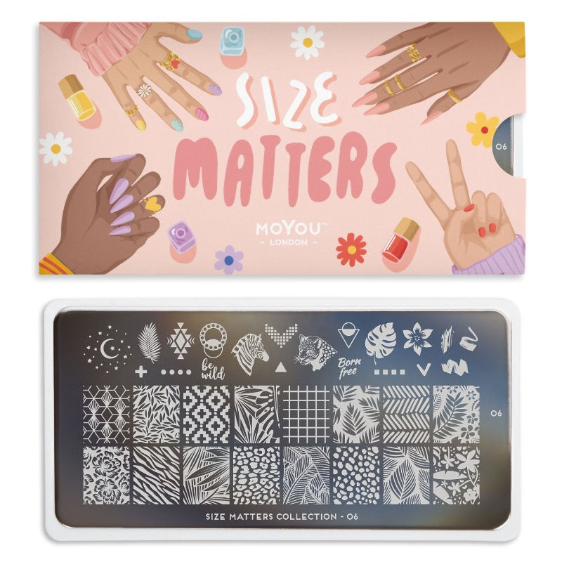 Size Matters 06 ✦ Nail Stamping Plate