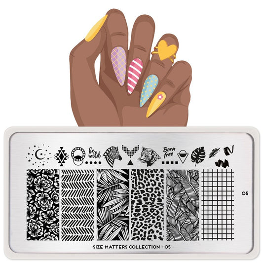 Size Matters 05 ✦ Nail Stamping Plate
