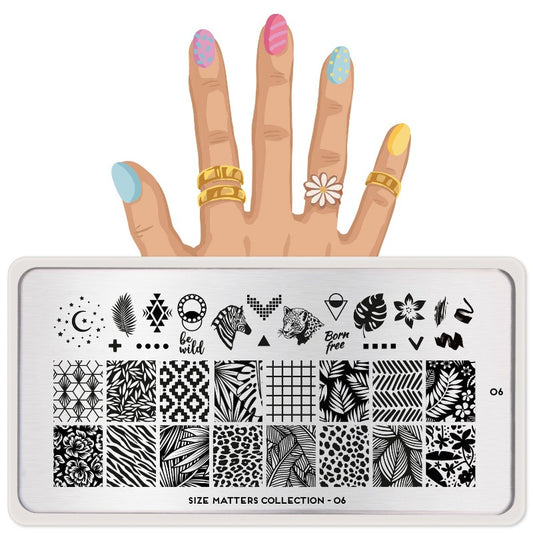Size Matters 06 ✦ Nail Stamping Plate