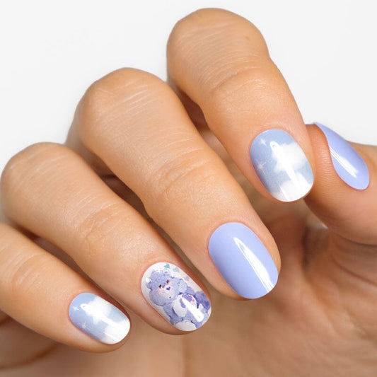 Gel Nail Strip ★ CARE BEARS ★ Grumpy Bear Gel Nail Strips MoYou London 