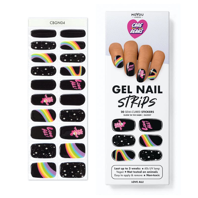 Gel Nail Strip ⭐️ ⭐️ ⭐️ CARE BEARS ★ LOVE ALL Gel Nail Strips MoYou London 