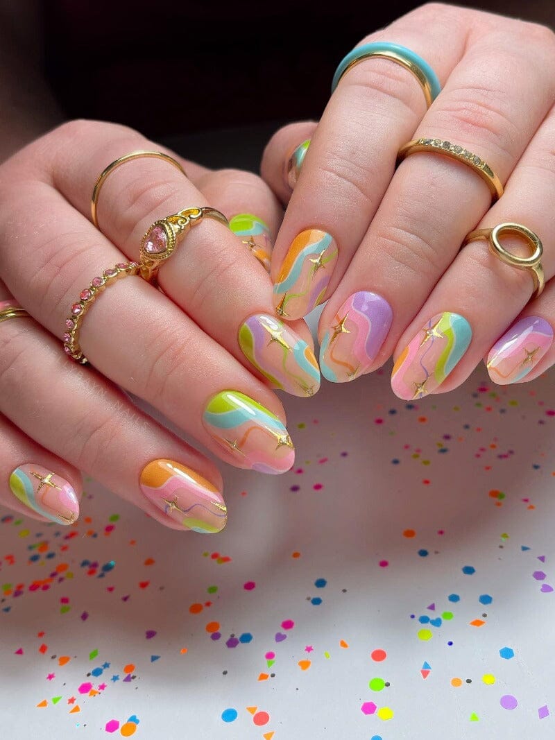 Gel Nail Strip ★ @jellybayn_nails 01 Gel Nail Wraps MoYou London 