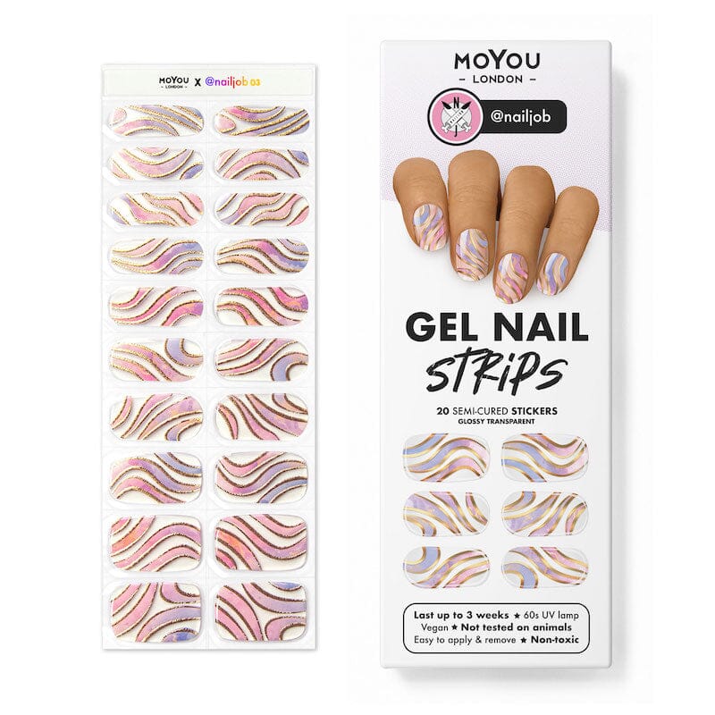 Gel Nail Strip ★ @nailjob 03 Gel Nail Wraps MoYou London 