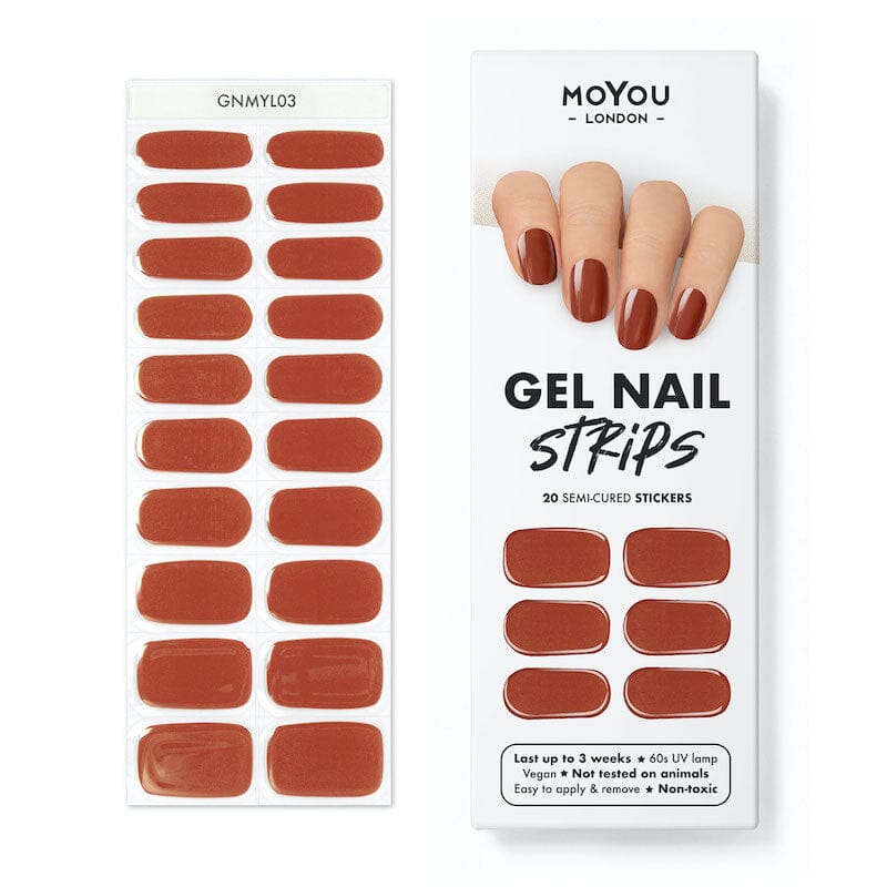 Gel Nail Strip ★ Cinnamon Bun Gel Nail Strips MoYou London 