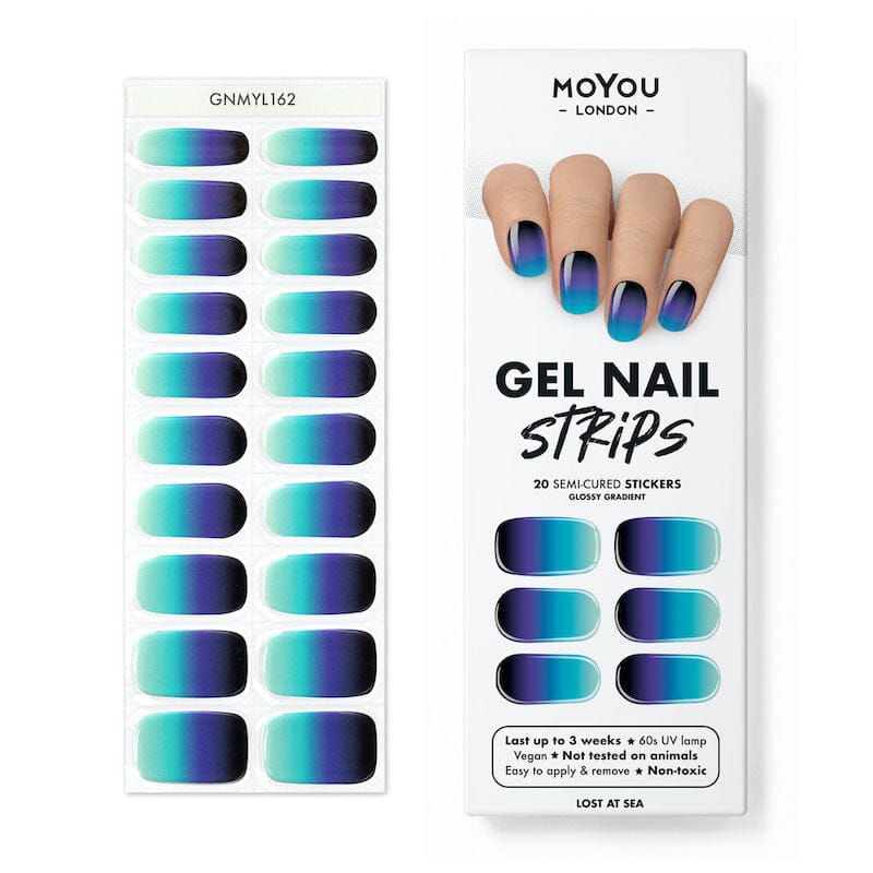 Gel Nail Strip ★ Lost at Sea Gel Nail Wraps MoYou London 