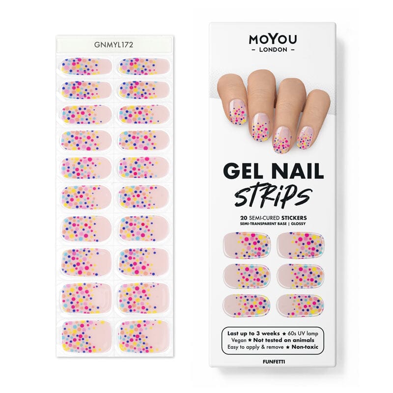 Gel Nail Strip ★ Funfetti Gel Nail Wraps MoYou London 