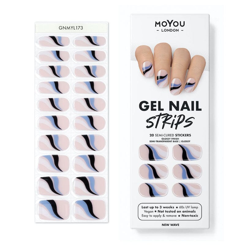 Gel Nail Strip ★ New Wave Gel Nail Wraps MoYou London 