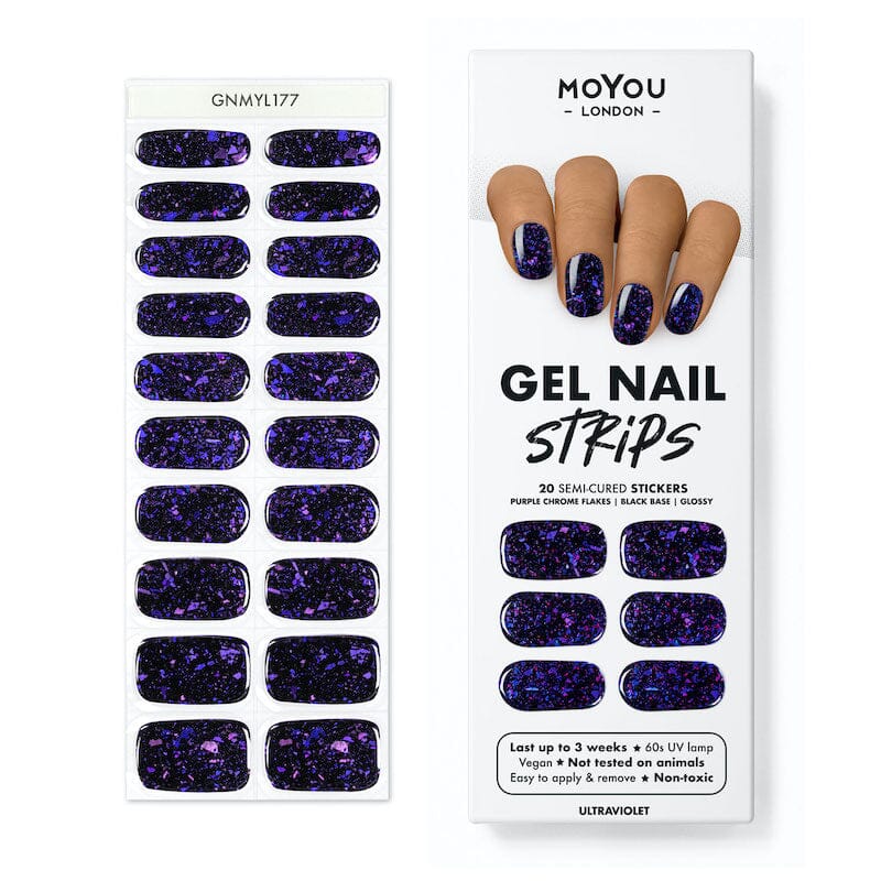 Gel Nail Strip ★ Ultraviolet Gel Nail Wraps MoYou London 