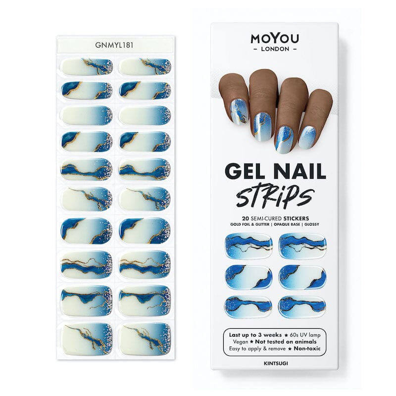 Gel Nail Strip ★ Kintsugi Gel Nail Wraps MoYou London 