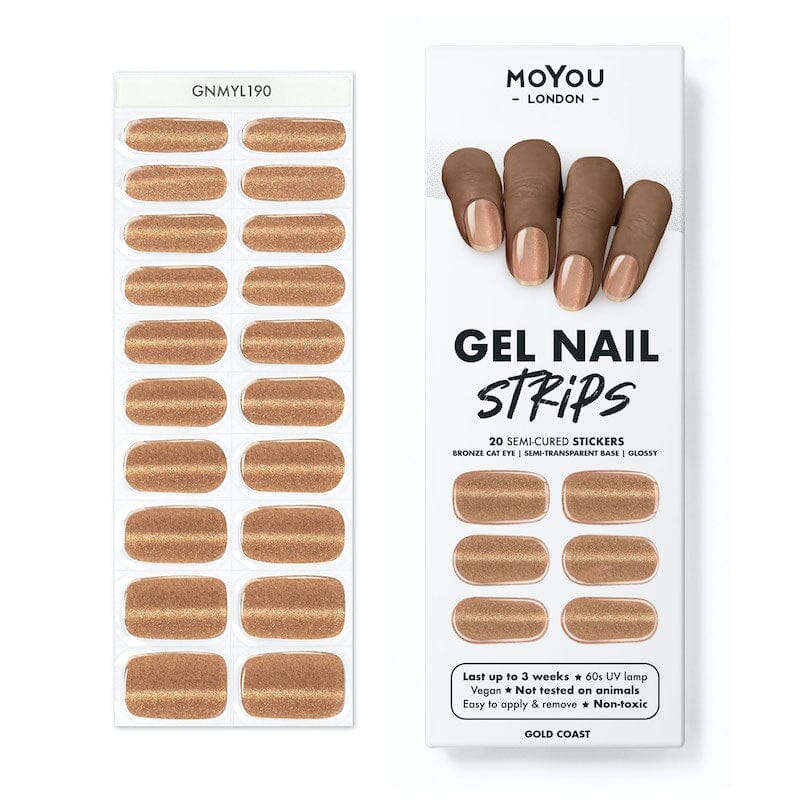 Gel Nail Strip ★ Gold Coast Gel Nail Wraps MoYou London 