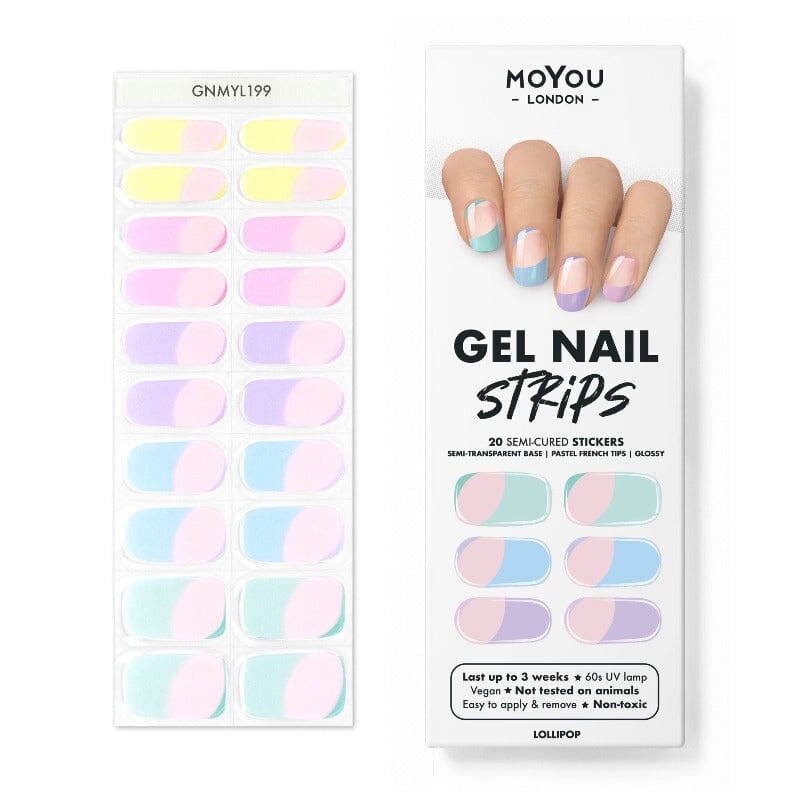 Gel Nail Strip ★ Lollipop Gel Nail Wraps MoYou London 