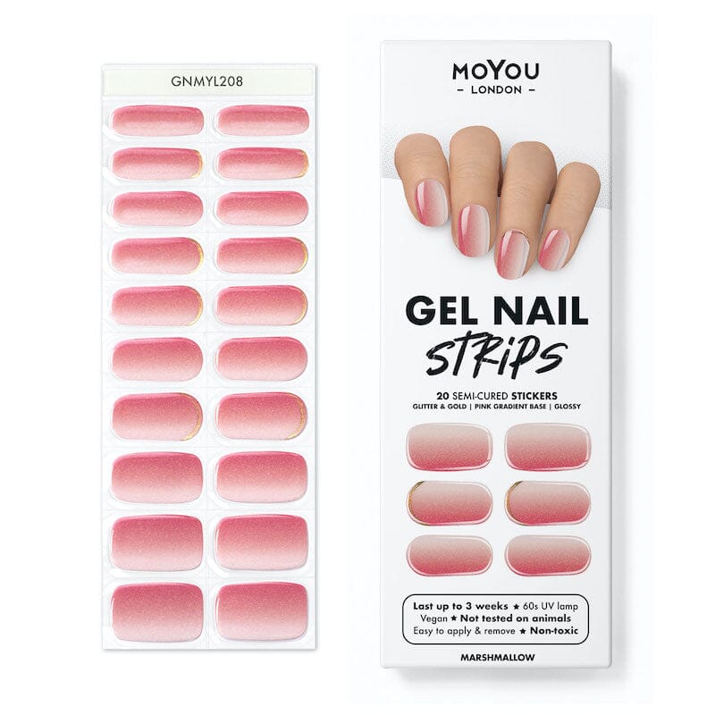 Gel Nail Strip ★ Marshmallow Gel Nail Wraps MoYou London 