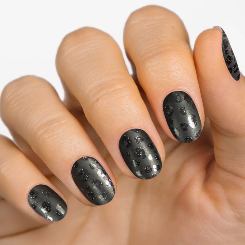 Gel Nail Strip ★ Black Jaguar Gel Nail Strips MoYou London 