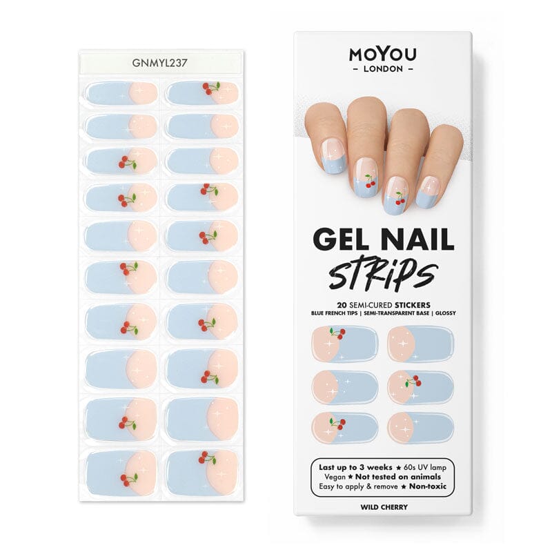 Gel Nail Strip ★ Wild Cherry Gel Nail Strips MoYou London 