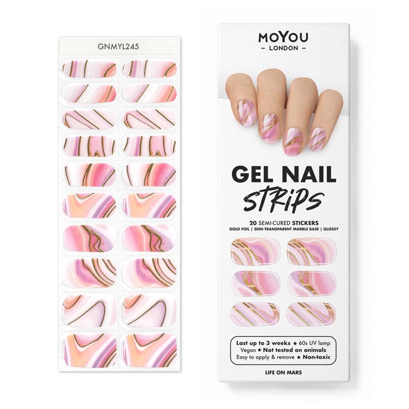 Gel Nail Strip ★ Life on Mars Gel Nail Wraps MoYou London 