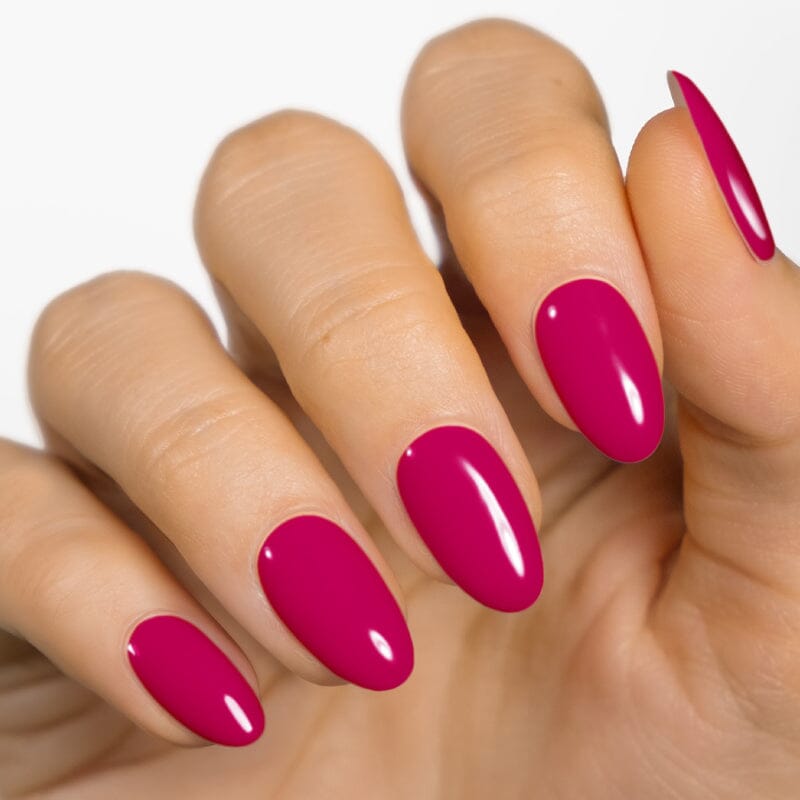 Gel Nail Strip ★ Deep Pink Gel Nail Strips MoYou London 