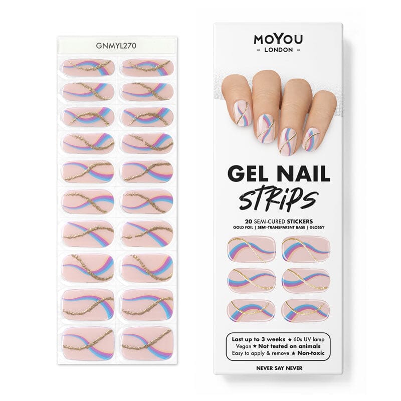 Gel Nail Strip ★ Never Say Never Gel Nail Strips MoYou London 