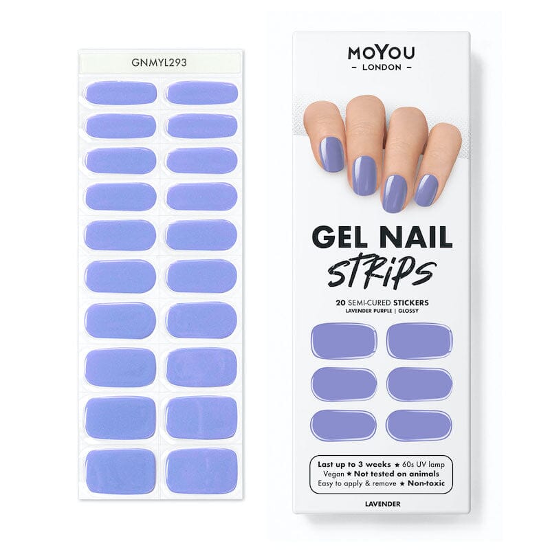 Gel Nail Strip ★ Lavender Gel Nail Wraps MoYou London 