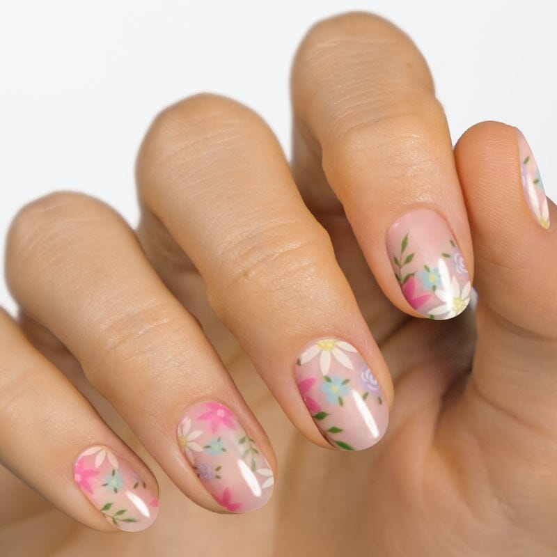 Gel Nail Strip ★ Flower Bouquet Gel Nail Strips MoYou London 