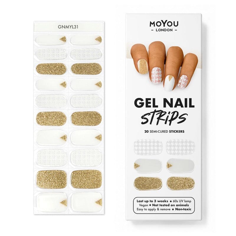 Gel Strips Semi-Cured Nail Wraps 31 Gel Nail Wraps MoYou London 