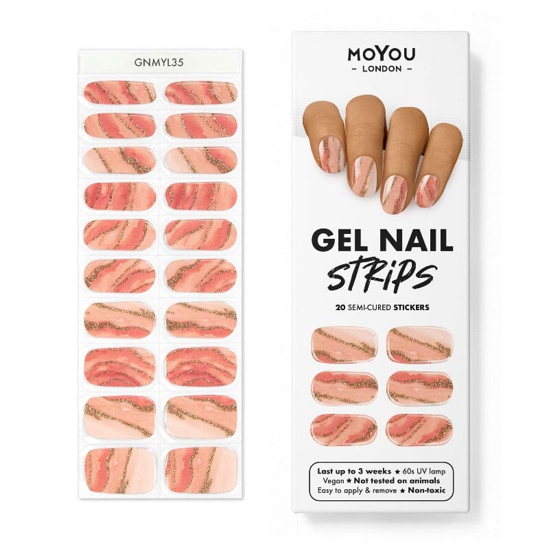 Gel Nail Strip ★ Marblade Gel Nail Wraps MoYou London 