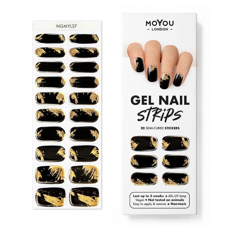 Gel Strips Semi-Cured Nail Wraps 37 Gel Nail Wraps MoYou London 