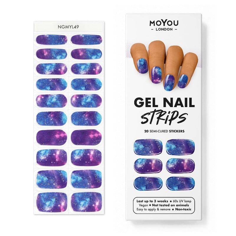 Gel Strips Semi-Cured Nail Wraps 49 Gel Nail Wraps MoYou London 