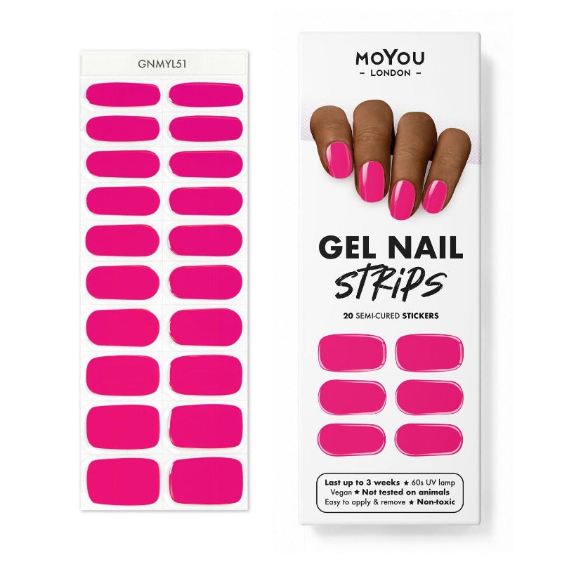 Gel Strips Semi-Cured Nail Wraps 51 Gel Nail Wraps MoYou London 