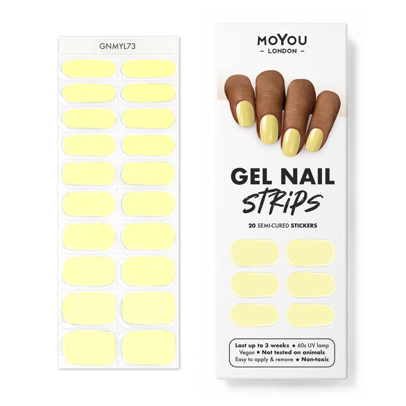 IN PRODUCTION Gel Strips Semi-Cured Nail Wraps 73 Gel Nail Wraps MoYou London 