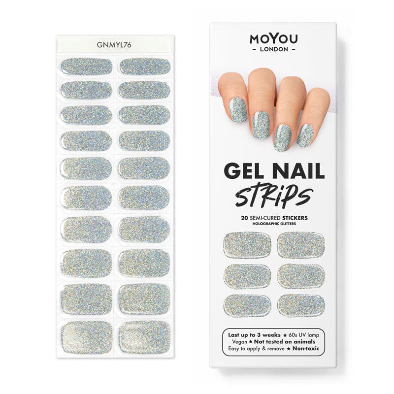 IN PRODUCTION Gel Strips Semi-Cured Nail Wraps 76 Gel Nail Wraps MoYou London 