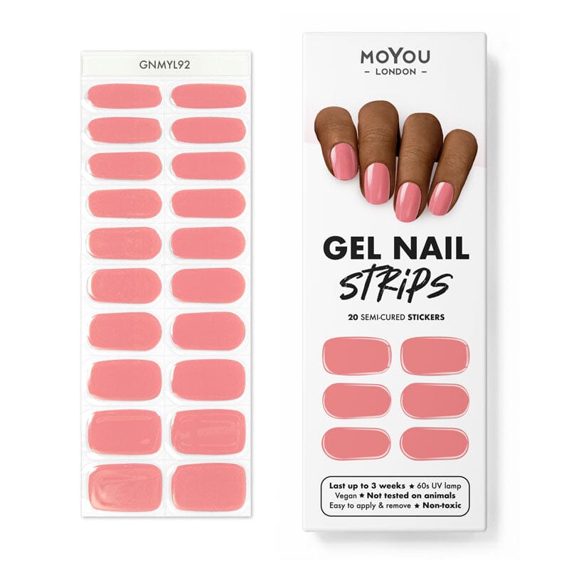 Gel Strips Semi-Cured Nail Wraps 92 Gel Nail Wraps MoYou London 