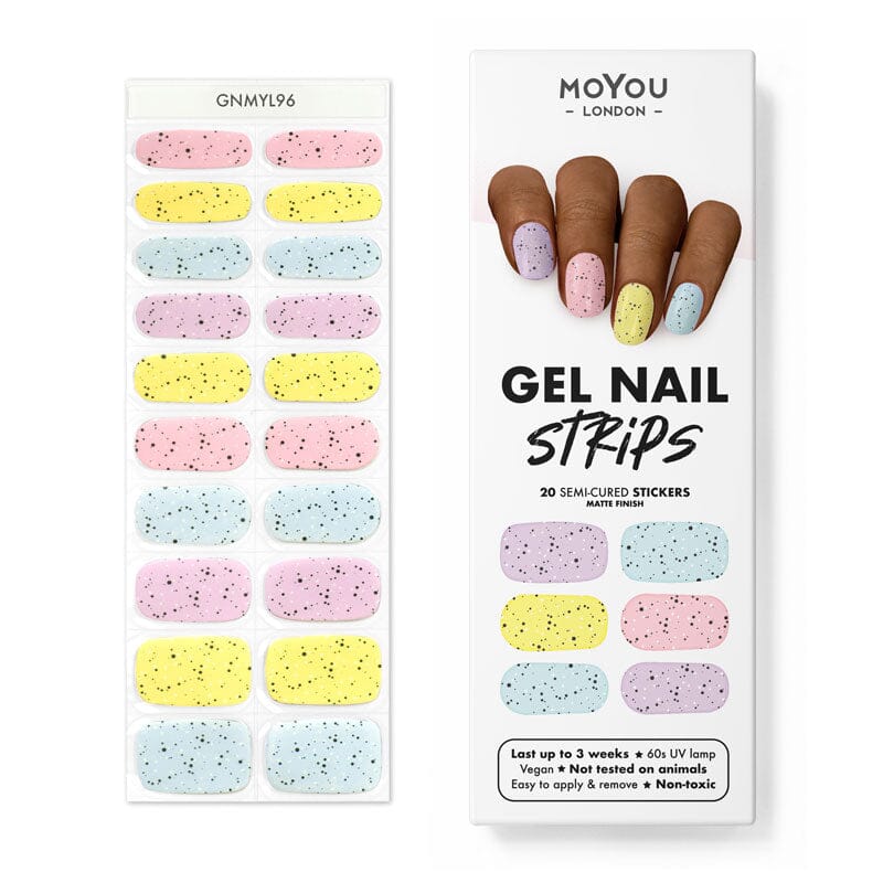 Gel Strips Semi-Cured Nail Wraps 96 Gel Nail Wraps MoYou London 