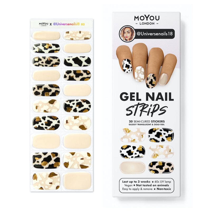 Gel Nail Strip ★ @universenails18 03 Gel Nail Wraps MoYou London 