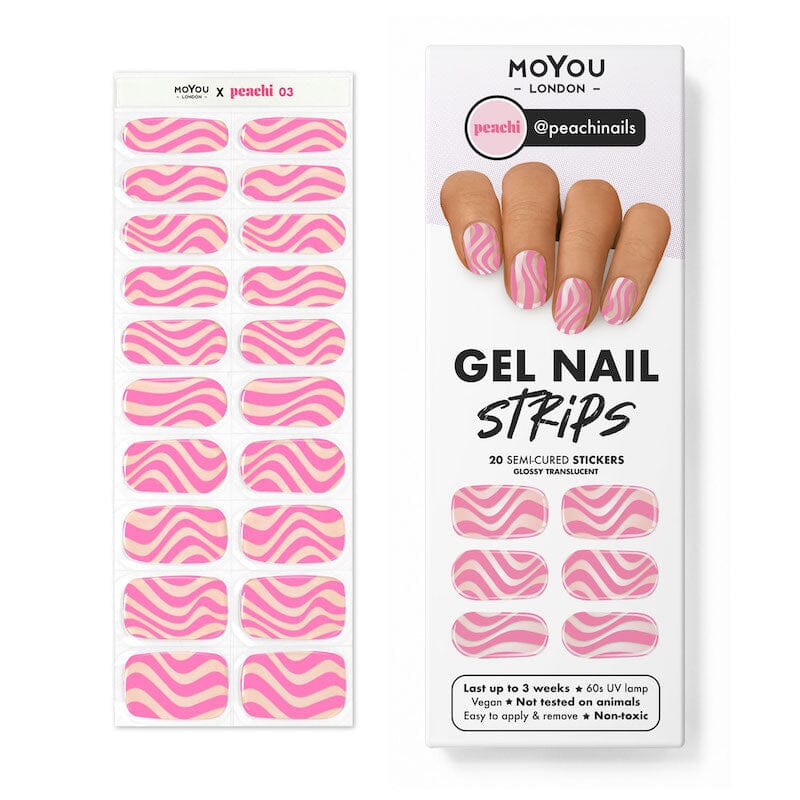 Gel Nail Strip ★ @peachinails 03 Gel Nail Wraps MoYou London 