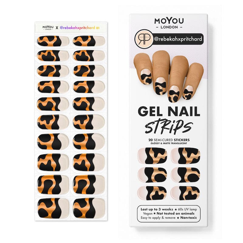 Gel Nail Strip ★ @rebekahxpritchard 01 Gel Nail Wraps MoYou London 