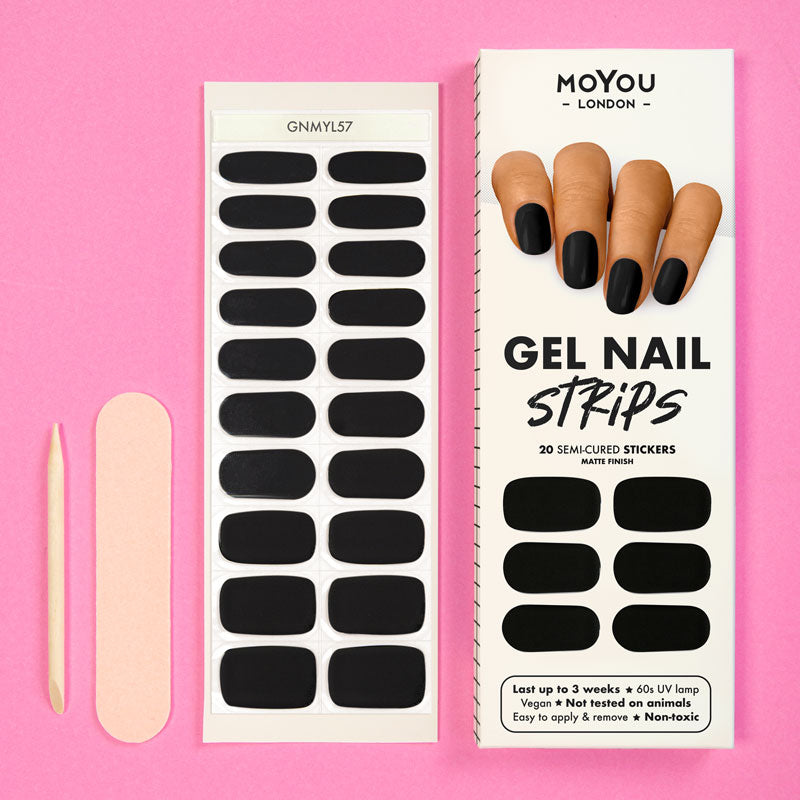 Gel Strips Semi-Cured Nail Wraps 57 Gel Nail Wraps MoYou London 