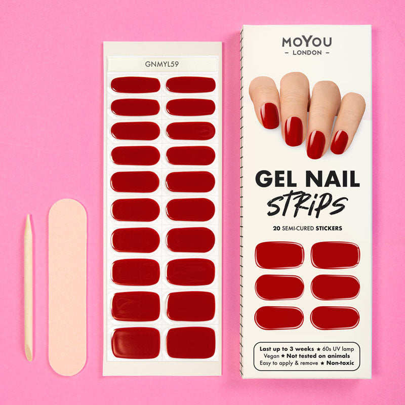 Gel Strips Semi-Cured Nail Wraps 59 Gel Nail Wraps MoYou London 