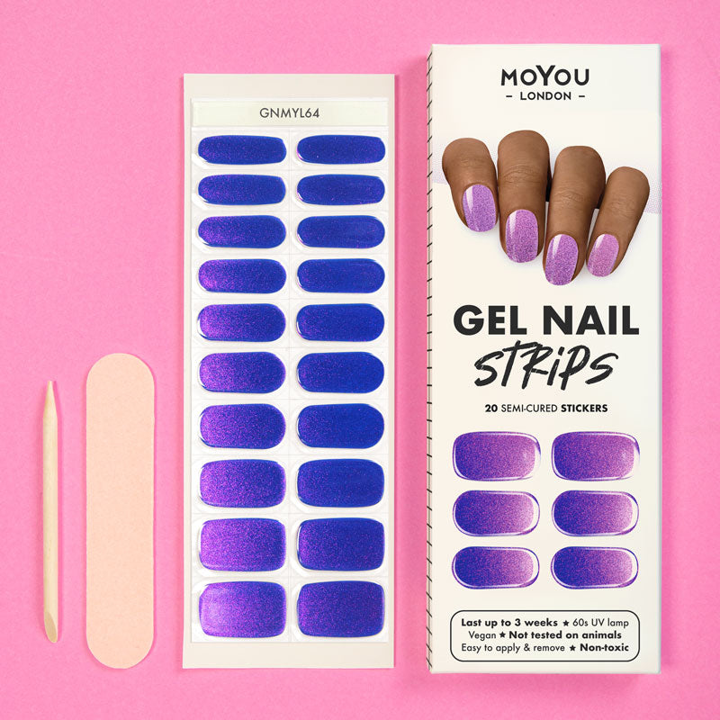 Gel Strips Semi-Cured Nail Wraps 64 Gel Nail Wraps MoYou London 