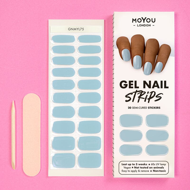 Gel Strips Semi-Cured Nail Wraps 75 Gel Nail Wraps MoYou London 