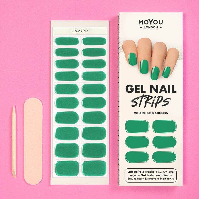 Gel Strips Semi-Cured Nail Wraps 97 Gel Nail Wraps MoYou London 