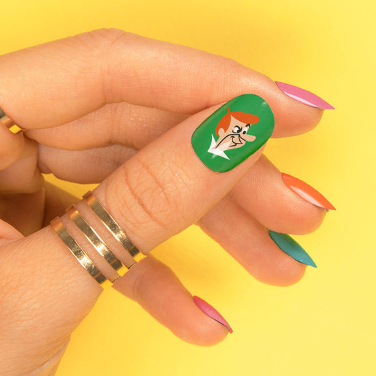 Green George Thumb Nail The Jetsons Manicure