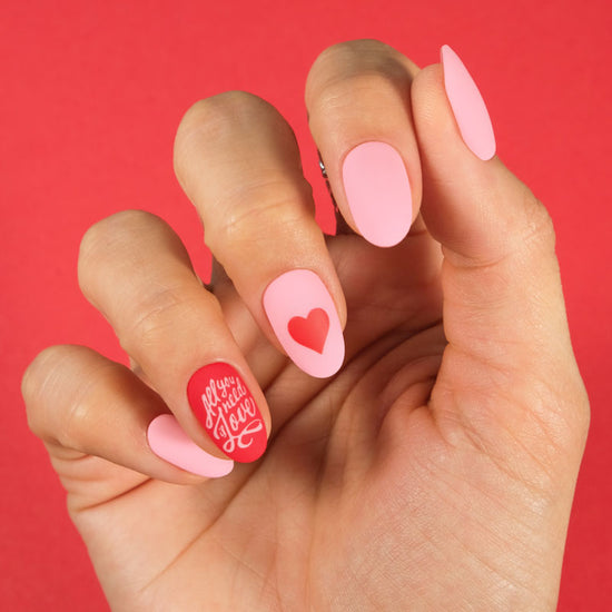 Maniology Valentine's Day Nail Stamping Starter Kit (Plate, Polish, Top  Coat, Stamper and Scraper Card)