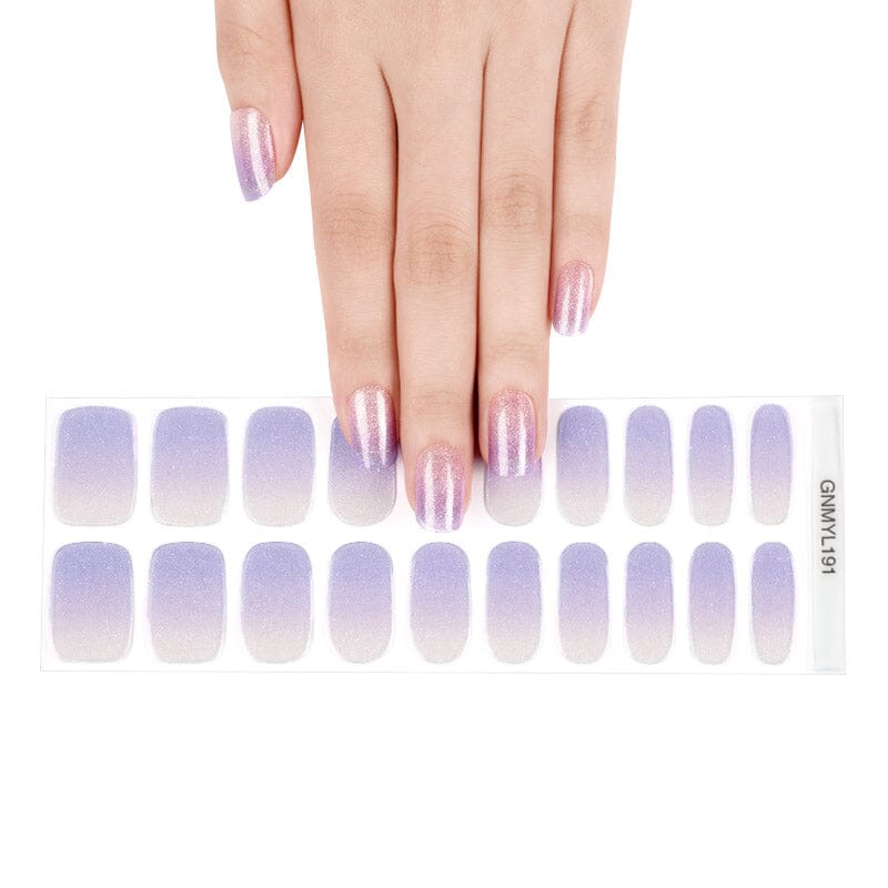 Gel Nail Strip ★ Purple Sunset Gel Nail Wraps MoYou London 