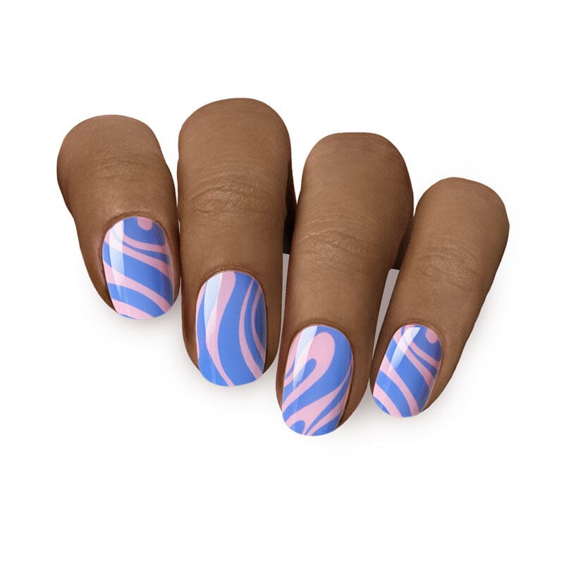 Gel Nail Strip ★ Swirly Wonka Gel Nail Wraps MoYou London 