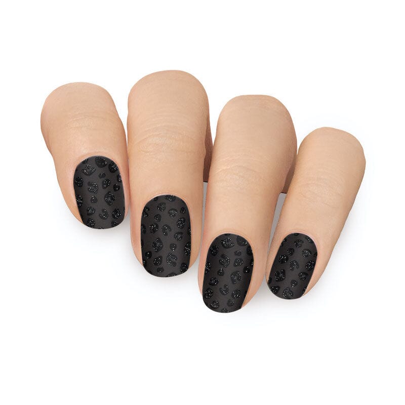 Gel Nail Strip ★ Black Jaguar Gel Nail Wraps MoYou London 