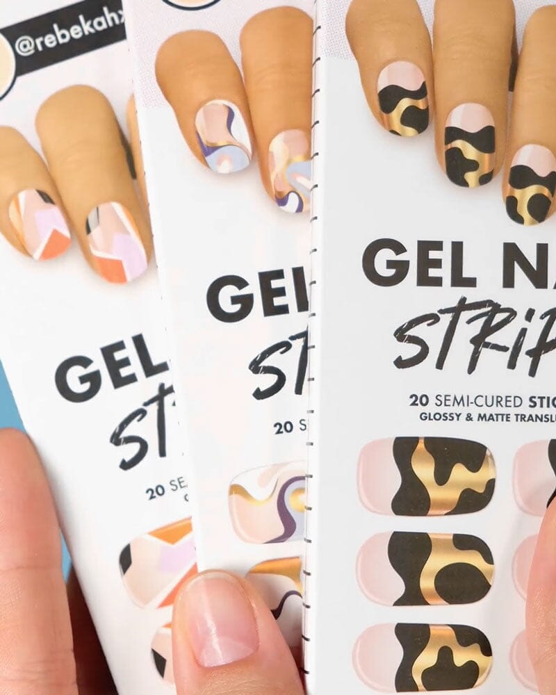 Gel Nail Strip ★ @rebekahxpritchard 01 Gel Nail Wraps MoYou London 