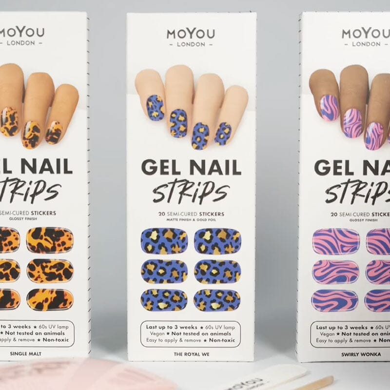 Gel Nail Strip ★ Swirly Wonka Gel Nail Wraps MoYou London 