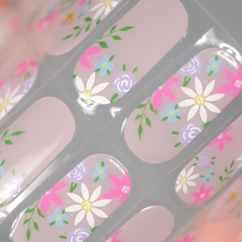 Gel Nail Strip ★ Flower Bouquet Gel Nail Strips MoYou London 