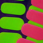 Gel Nail Strip ★ Neon Lemon ★ Neon Glow In The Dark Gel Nail Strips MoYou London 