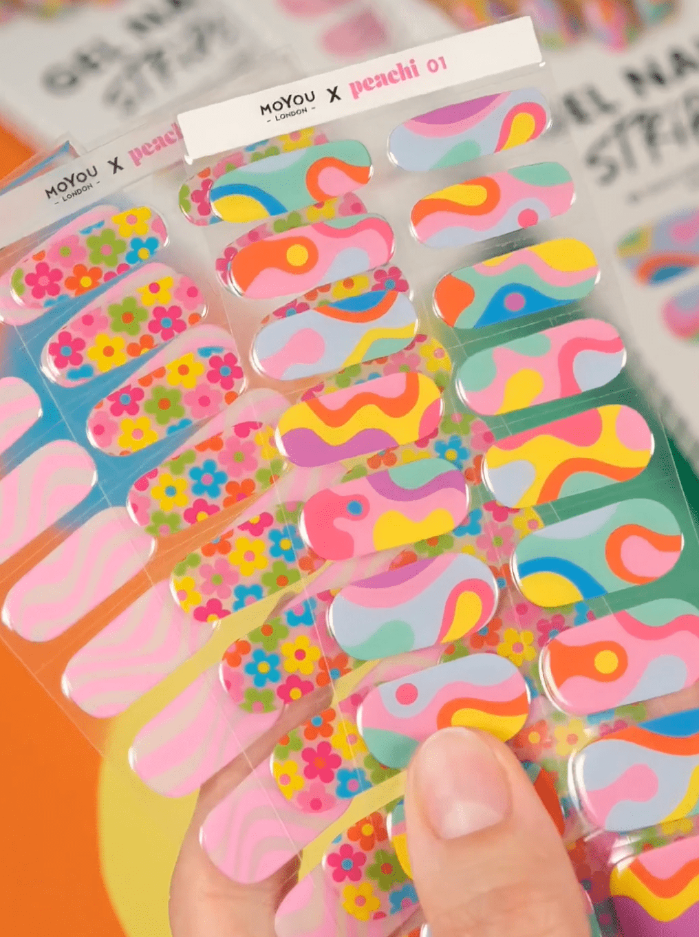 Gel Nail Strip ★ @peachinails 03 Gel Nail Wraps MoYou London 